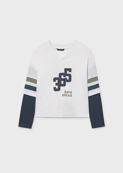 Μπλούζα διπλά μανίκια - ΚΡΕΜ 10Y