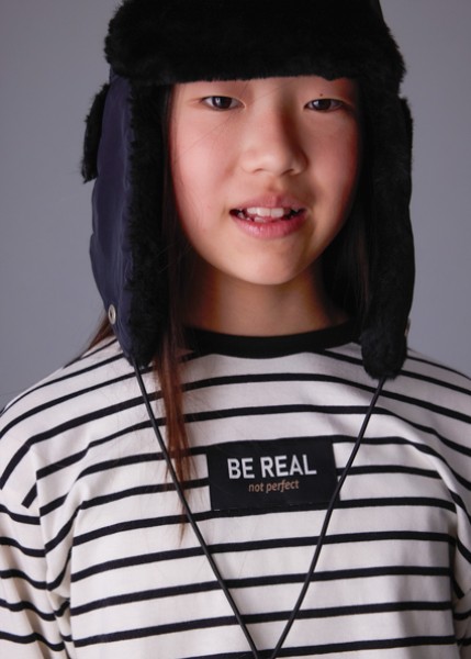 Μπλούζα μακρυμάνικη ριγέ overs - ΜΑΥΡΟ 10Y