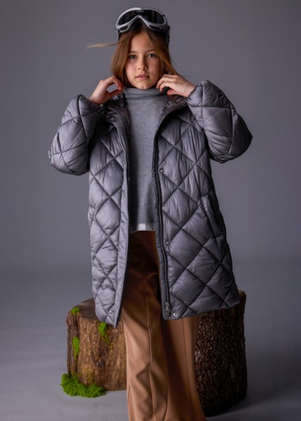 Μπουφάν μακρύ - ΑΝΘΡΑΚΙ 10Y