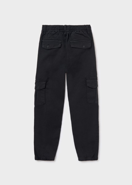 Παντελόνι cargo - ΜΑΥΡΟ 18Y