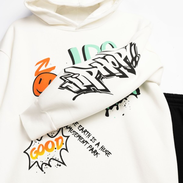 Σετ φόρμα - ΕΚΡΟΥ 6Y