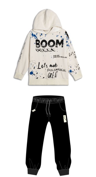 Σετ φόρμα - ΕΚΡΟΥ 12Y