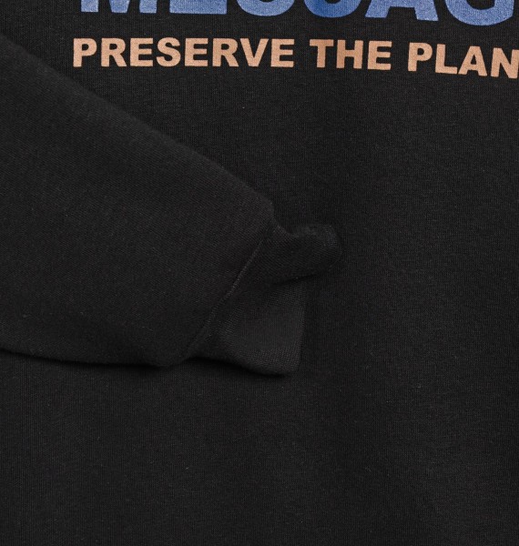 Μπλούζα φούτερ με κουκούλα - ΜΑΥΡΟ 14Y