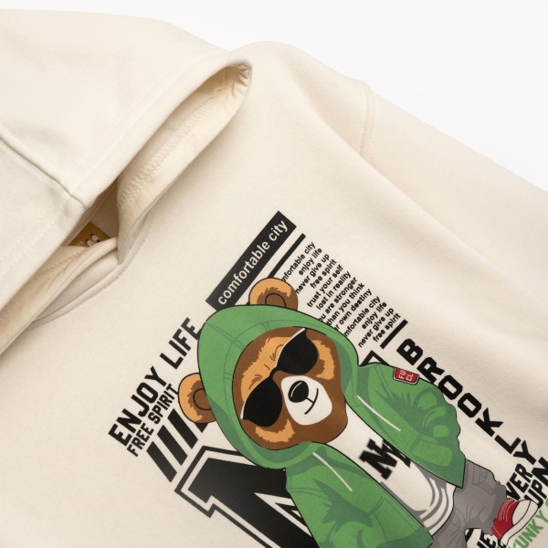 Μπλούζα φούτερ - ΕΚΡΟΥ 12Y