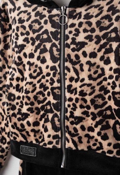 Σετ φόρμα με ζακέτα βελούδινη - ΜΑΥΡΟ 6Y