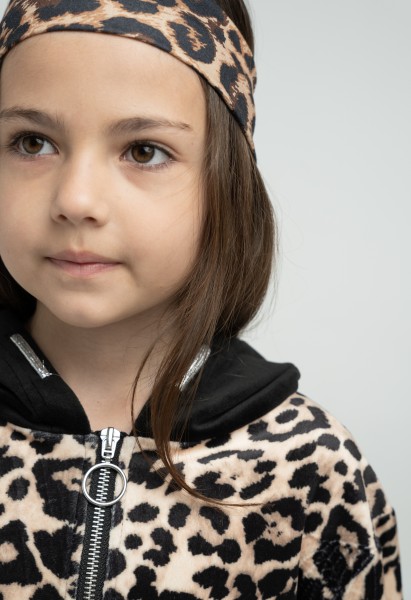 Σετ φόρμα με ζακέτα βελούδινη - ΜΑΥΡΟ 6Y