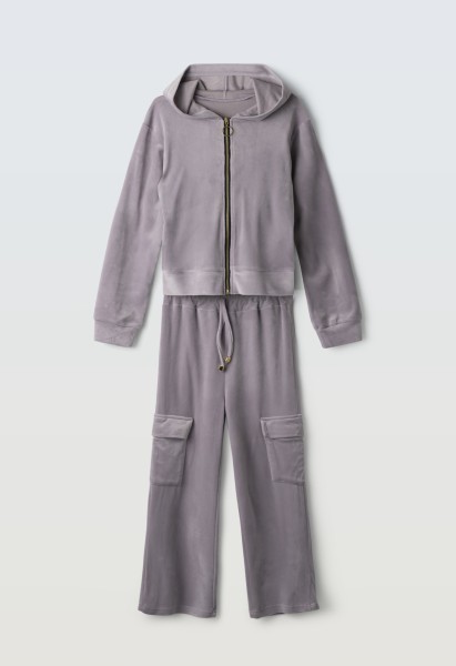 Σετ φόρμα με ζακέτα βελούδινη - ΛΙΛΑ 6Y