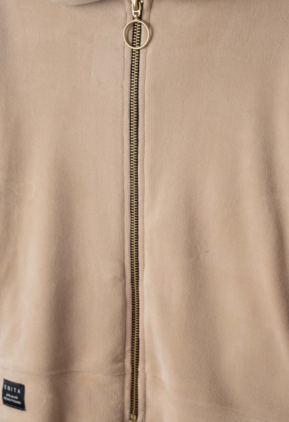 Σετ φόρμα με ζακέτα βελούδινη - ΚΑΜΕΛ 8Y