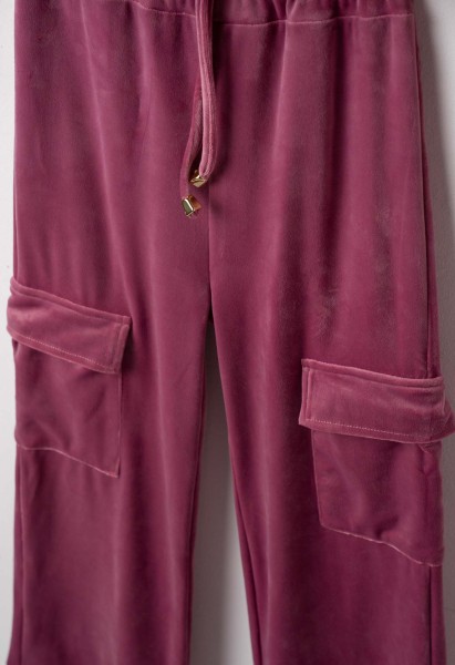 Σετ φόρμα με ζακέτα βελούδινη - ΜΑΤΖΕΝΤΑ 8Y