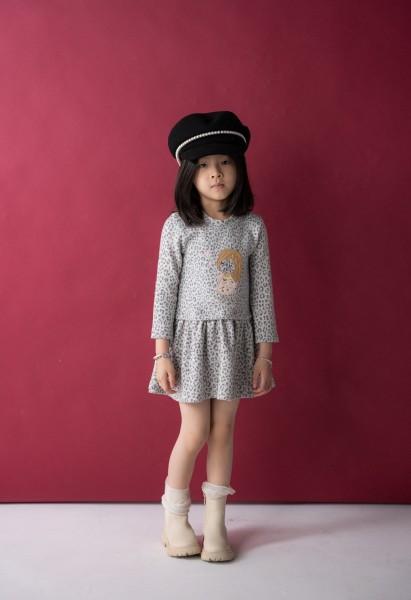 Φόρεμα με τσαντάκι - ΓΚΡΙ 4Y