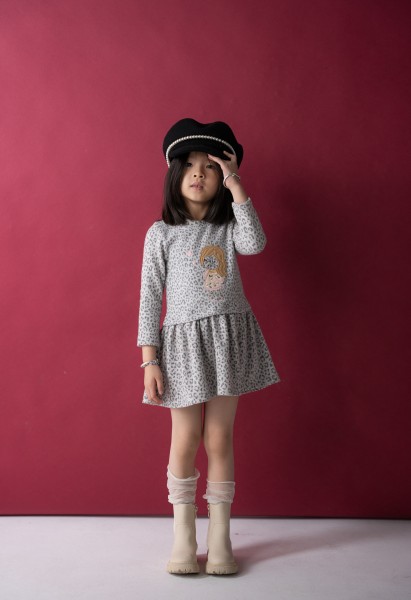 Φόρεμα με τσαντάκι - ΓΚΡΙ 4Y