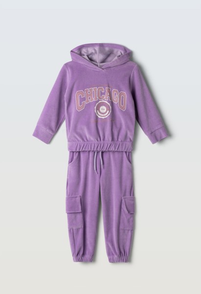 Σετ φόρμα βελούδινη - ΛΙΛΑ 4Y