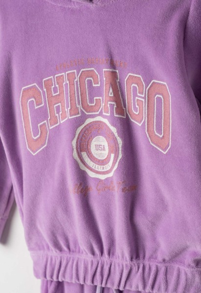 Σετ φόρμα βελούδινη - ΛΙΛΑ 4Y