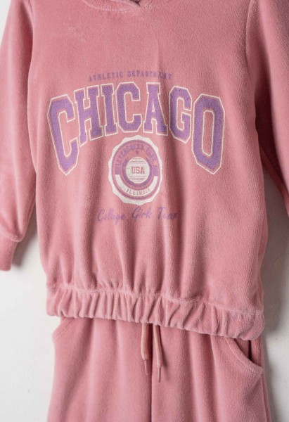 Σετ φόρμα βελούδινη - ΡOZ 4Y