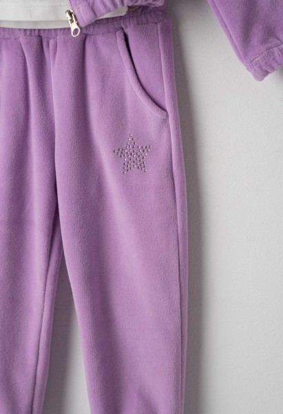 Σετ φόρμα βελούδινη 3τμχ. - ΛΙΛΑ 3Y