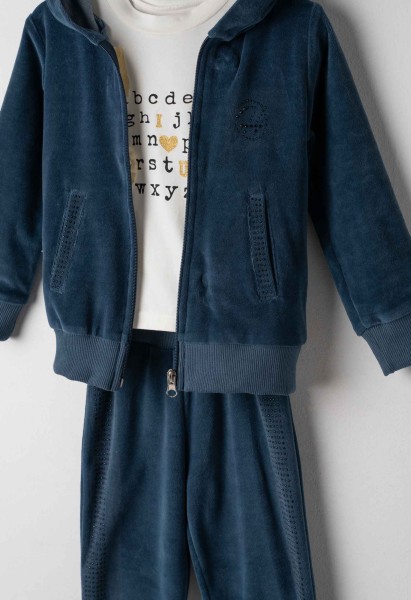 Σετ φόρμα βελούδινη 3τμχ. - ΠΕΤΡΟΛ 5Y