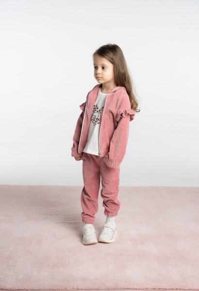 Σετ φόρμα βελούδινη 3τμχ. - ΡOZ 5Y