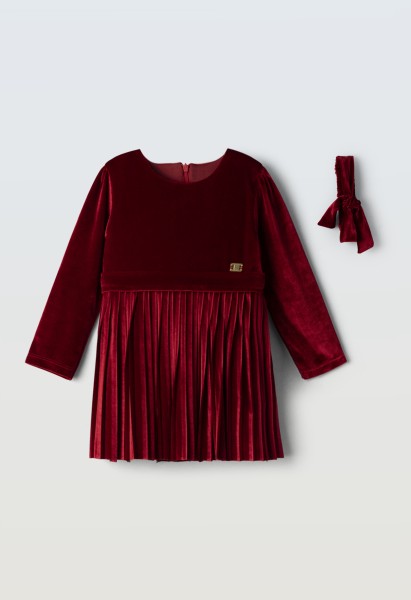 Φόρεμα βελούδο - ΚΟΚΚΙΝΟ 2Y