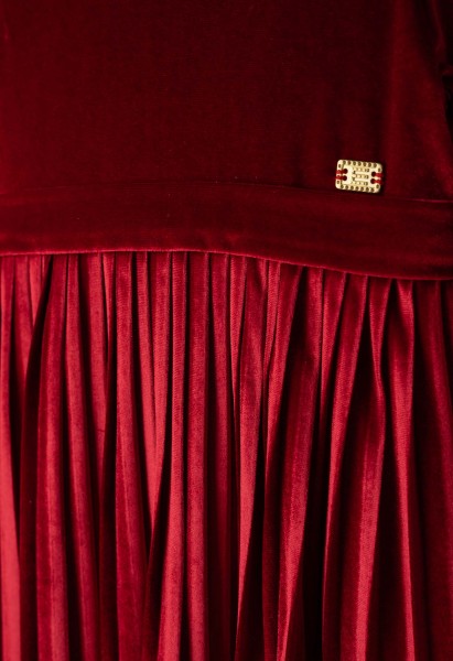 Φόρεμα βελούδο - ΚΟΚΚΙΝΟ 2Y