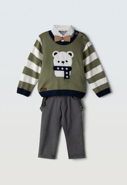 Σετ 4 τμχ. με παπιγιον - ΧAKI 18M