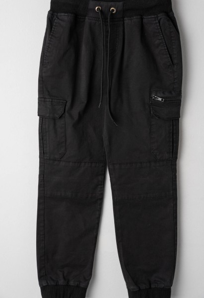 Παντελόνι κάργκο μαύρο - ΜΑΥΡΟ 8Y