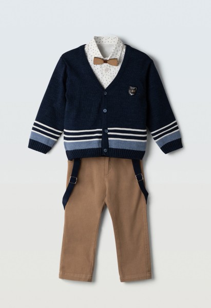 Σετ ζακέτα 4τμχ. - ΜΠΛΕ 4Y