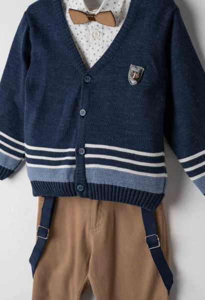 Σετ ζακέτα 4τμχ. - ΜΠΛΕ 4Y