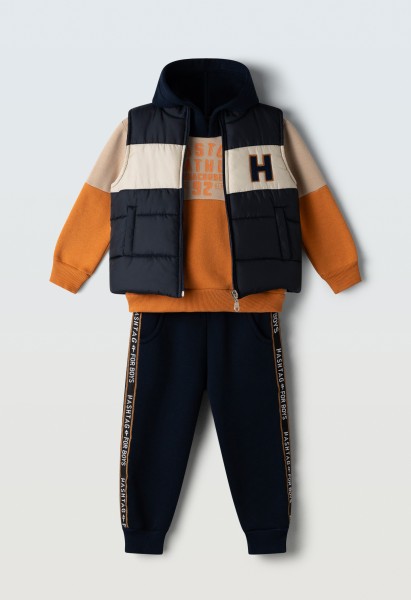 Σετ φόρμα 3τμχ. - ΜΠΛΕ 4Y