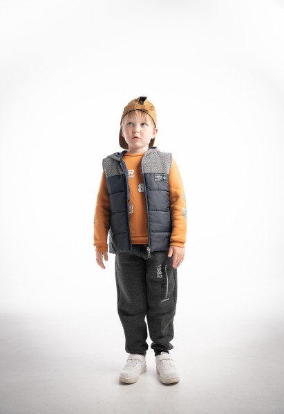 Σετ φόρμα 3τμχ.με γιλέκο - ΜΠΛΕ 3Y