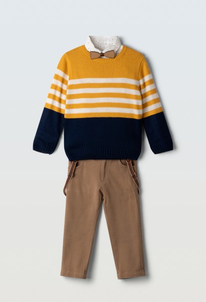 Σετ 4τμχ με μπλούζα - ΜΟΥΣΤΑΡΔΙ 2Y