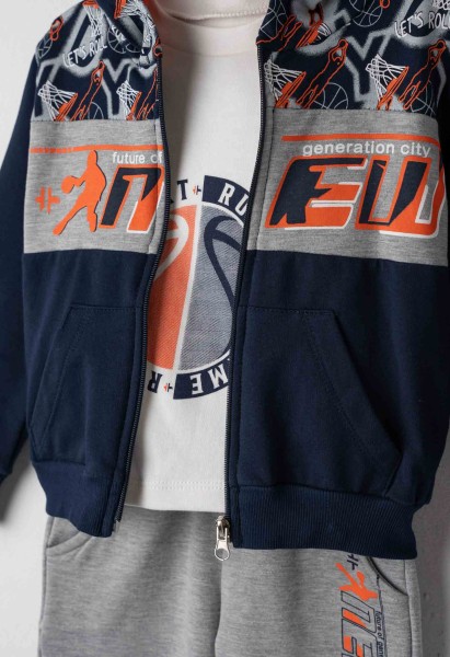 Σετ φόρμα 3τμχ. - ΜΠΛΕ 5Y