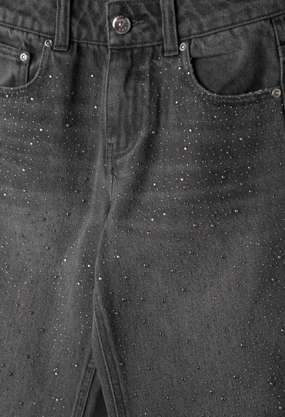 Παντελόνι τζιν παγιέτα - ΜΑΥΡΟ 8Y