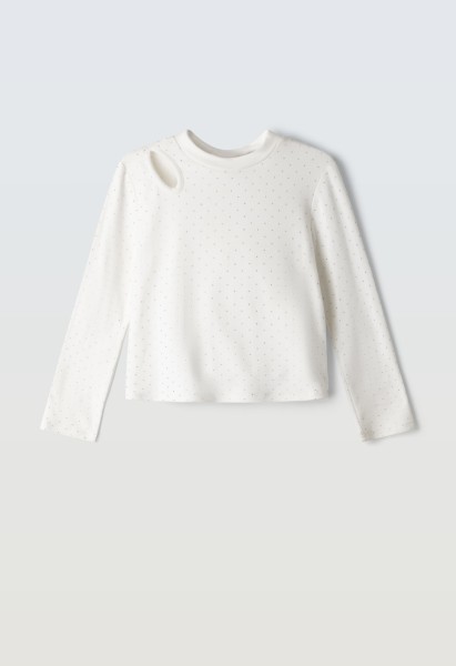 Μπλούζα με στρας - ΛΕΥΚΟ 8Y