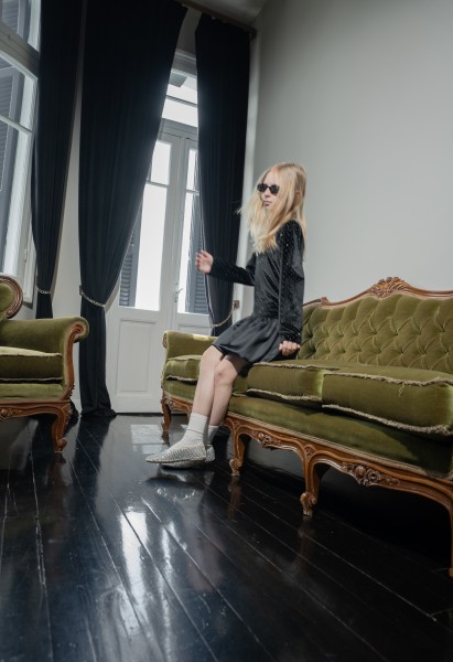 Φόρεμα με τσαντάκι - ΜΑΥΡΟ 12Y