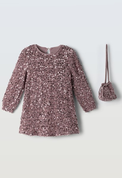 Φόρεμα παγιέτα με τσαντάκι - ΡOZ 5Y