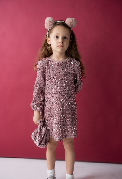 Φόρεμα παγιέτα με τσαντάκι - ΡOZ 5Y