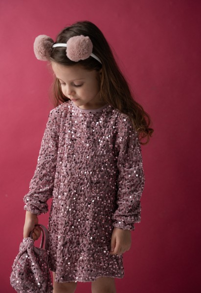 Φόρεμα παγιέτα με τσαντάκι - ΡOZ 5Y