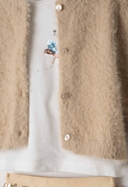 Σετ φούστα 3 τμχ. με ζακέτα - ΧΡΥΣΟ 4Y