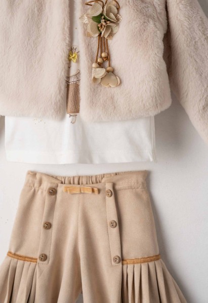 Σετ παντελόνι 3τμχ. με τσαντάκι - ΜΠΕΖ 5Y