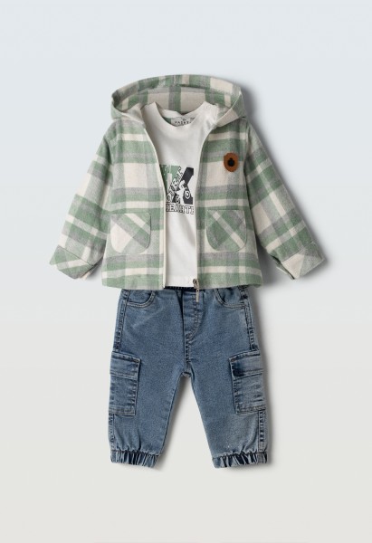 Σετ παντελόνι τζιν 3τμχ. - ΡΑΦ 12M