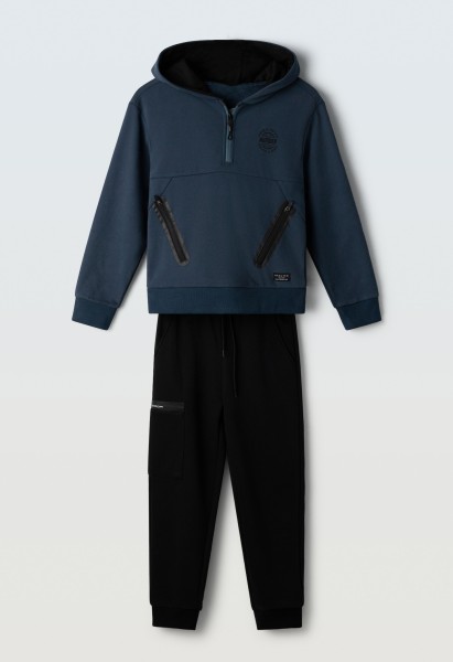 Σετ φόρμα φούτερ αχνούδιαστη - ΠΕΤΡΟΛ 8Y