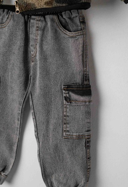 Σετ παντελόνι 3τμχ.με ζακέτα - ΧAKI 3Y