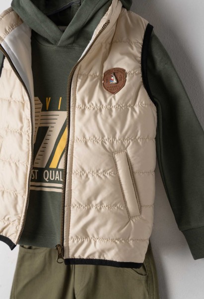 Σετ 3τμχ.με γιλέκο - ΧAKI 6Y