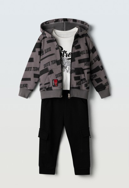 Σετ φόρμα 3τμχ. - ΓΚΡΙ 4Y