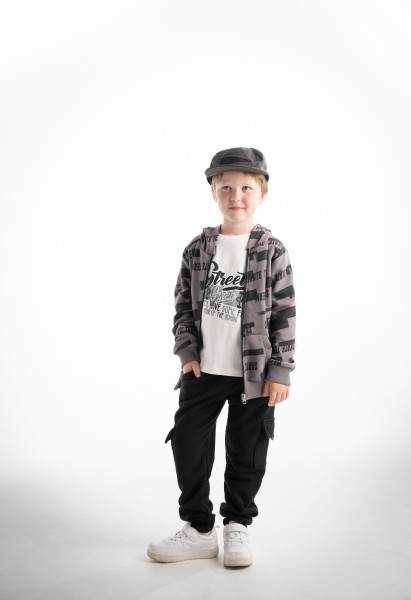 Σετ φόρμα 3τμχ. - ΓΚΡΙ 4Y