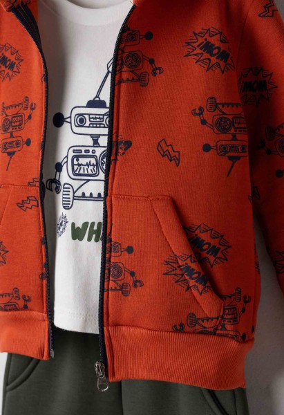 Σετ φόρμα 3τμχ. με ζακέτα - ΚΕΡΑΜΙΔΙ 2Y