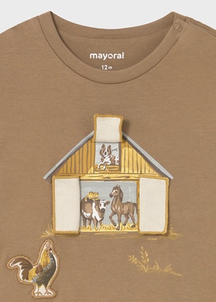 Μπλούζα μακρυμάνικη play φάρμα - ΚΑΦΕ 18M