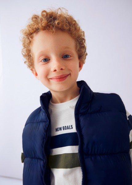 Σετ μακό με γιλέκο - ΜΠΛΕ 4Y