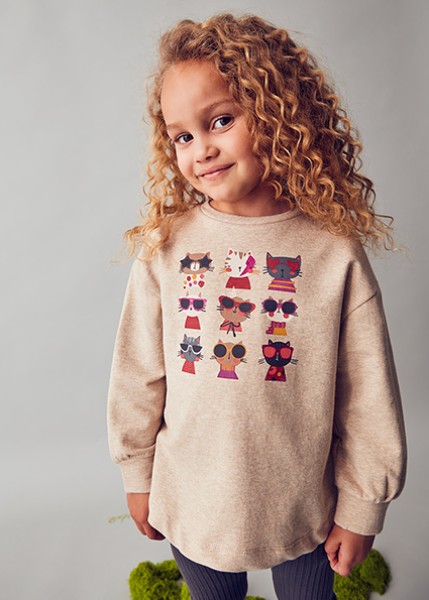 Σετ κολάν φούτερ διάτρητο - ΓΚΡΙ 3Y