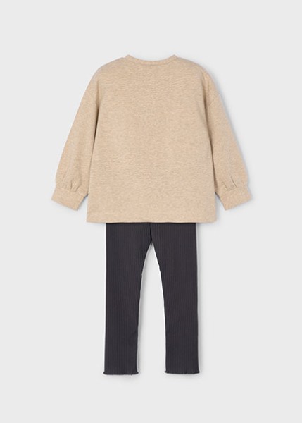 Σετ κολάν φούτερ διάτρητο - ΓΚΡΙ 3Y